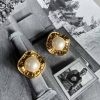 Vintage Pearl Clip On Earrings - Chanel