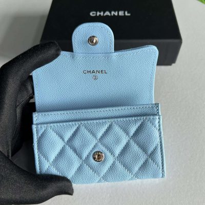 New Classic Flap Cardholder Light Blue LGHW - Chanel