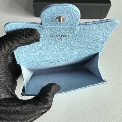 New Classic Flap Cardholder Light Blue LGHW - Chanel