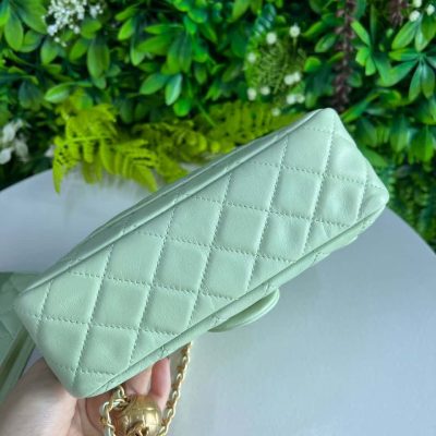 Pearl Crush Mini Rectangular Apple Green - Chanel