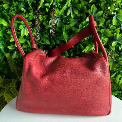 Lindy 34 Red Clemence - Hermes