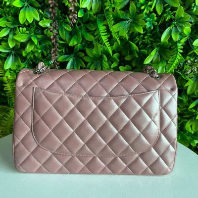 Classic Jumbo Double Flap Pearl Pink Lambskin SHW - Chanel