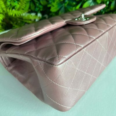 Classic Jumbo Double Flap Pearl Pink Lambskin SHW - Chanel