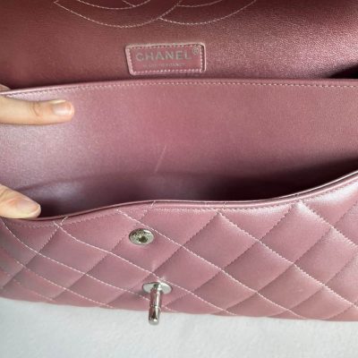 Classic Jumbo Double Flap Pearl Pink Lambskin SHW - Chanel