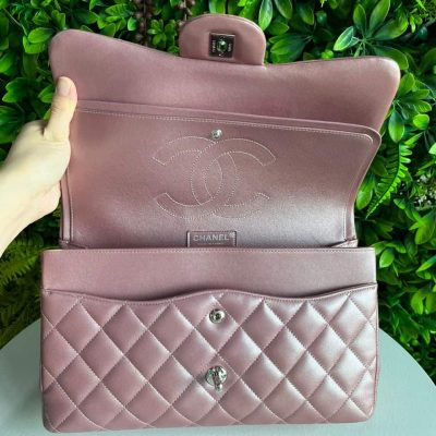 Classic Jumbo Double Flap Pearl Pink Lambskin SHW - Chanel